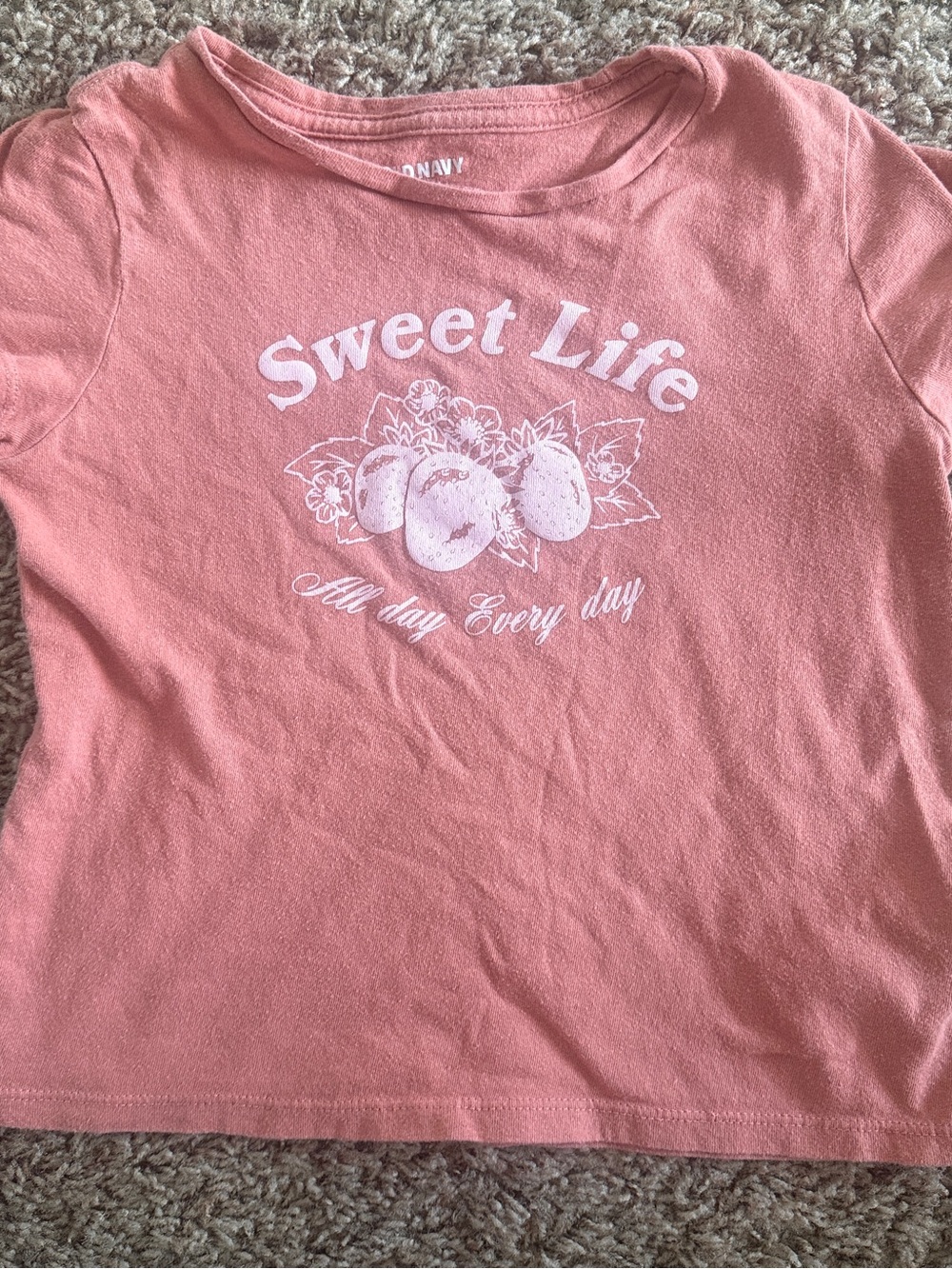 Old Navy Pink 'Sweet Life' Graphic Short-Sleeve Tee
